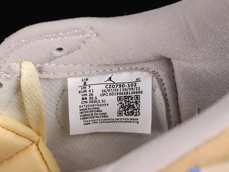 All categories Air Jordan Jordan series basketball shoes Air Jordan 1 Low Off White x Air Jordan 1 Low "Custom" AJ1 Joe 1 beige joint cultural low-top casual sneakers CZ0790-102